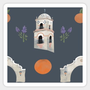 Ojai Valley Lavender and Oranges Sticker